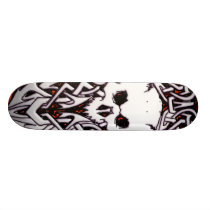 Skate tribal do design do crânio