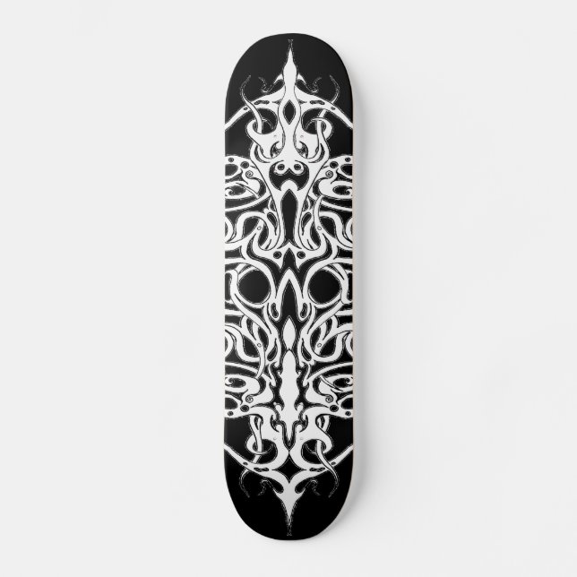 Skate Tribal Empire Tattoo Black and White (Frente)