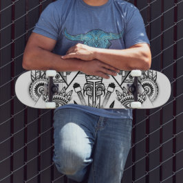 Skate Tribal Nativo abstrato