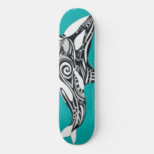Skate Tribal Orca Brushing Teal