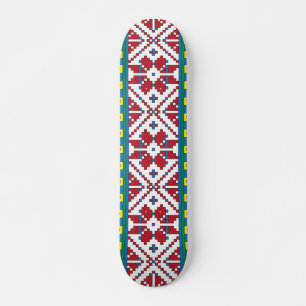 Skate Tribal red, blue, and white star geometric pattern