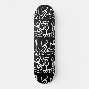Skate Tricks Stunts Stickmen Black White
