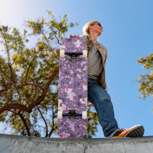 Skate Trippy Funky Boho Groovy Pastel Espiral Arte Fract