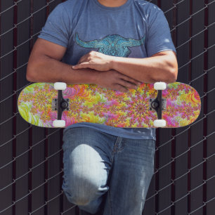 Skate Trippy Groovy Funky Psicodélico Fractal Explosão