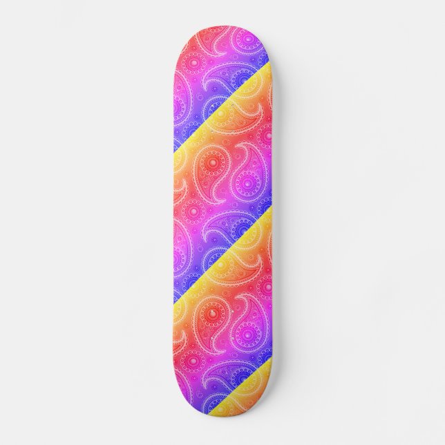 Skate Trippy Hippy Retro Paisley (Frente)