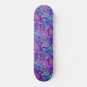 Skate Trippy Hippy Retro Paisley