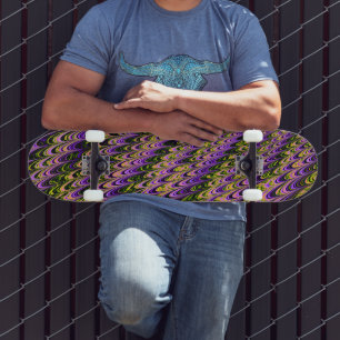 Skate Trippy Squiggply Bohemian Funky Arte Fractal