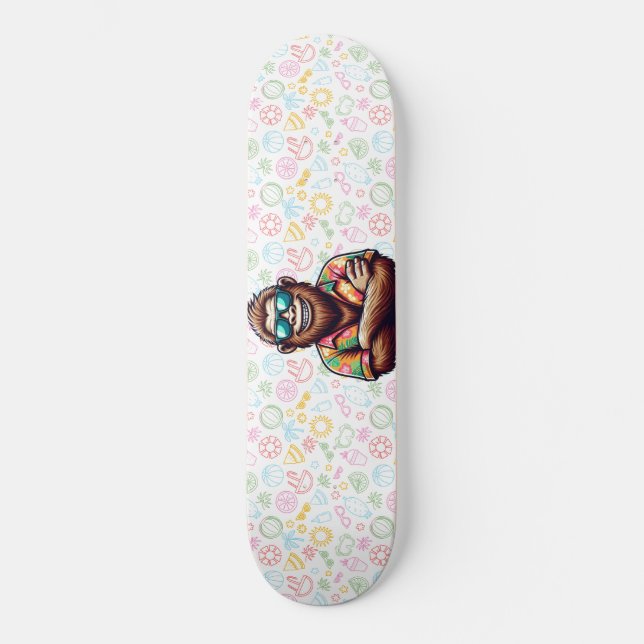 Skate Tropical/Beach yeti/bigfoot (Frente)