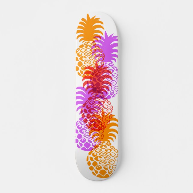 Skate Tropical Hawaiana de Momona Pineapple (Frente)