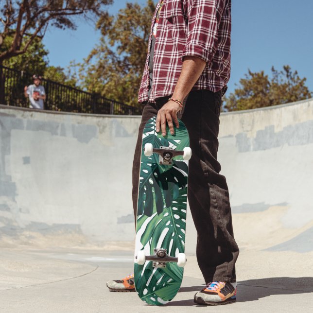 Skate Tropical Monstera Jungle Leaves 1 (Ao ar livre 2)