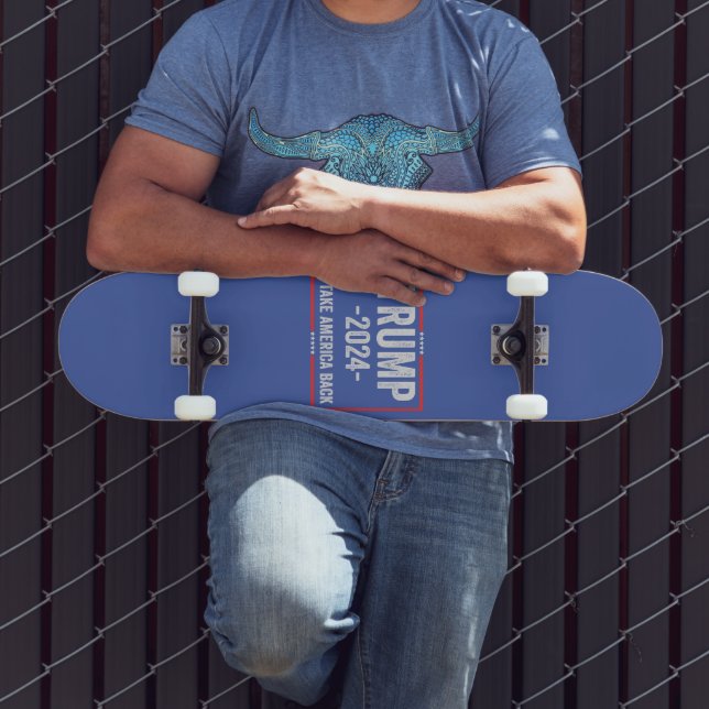 Skate Trump 2024 Presidente Eleitoral Patriótico Republi (Ao ar livre 3)