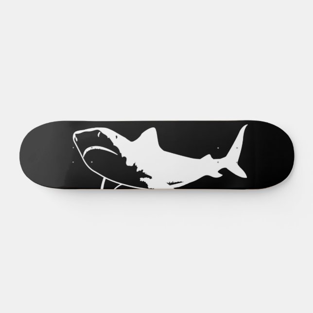 Skate Tubarão Branco Grande (Horz)