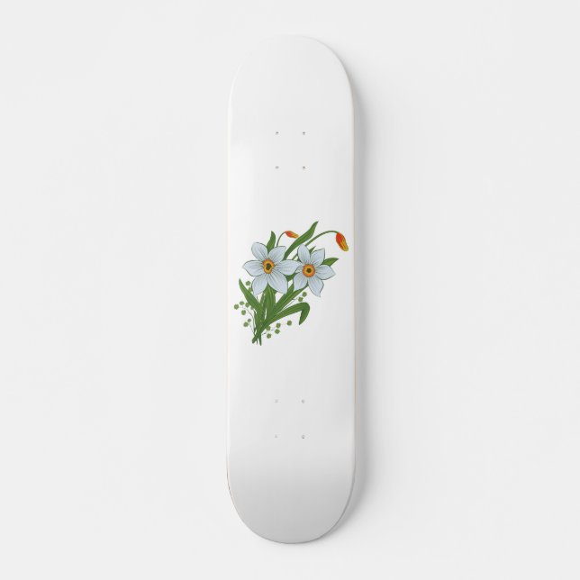 Skate Tulipas e Flores de Daffodils (Frente)