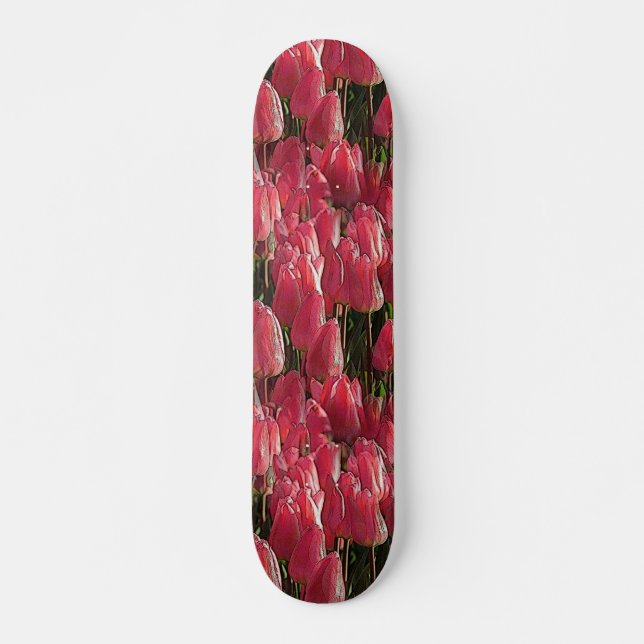 Skate Tulipas Rosa Floral (Frente)