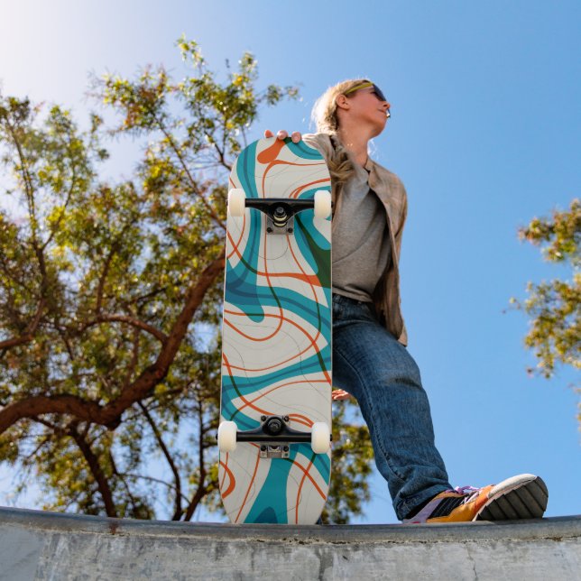 Skate Turquesa e rochas vermelhas (Ao ar livre 1)