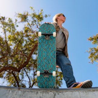 Skate Turquoise Snakeskin