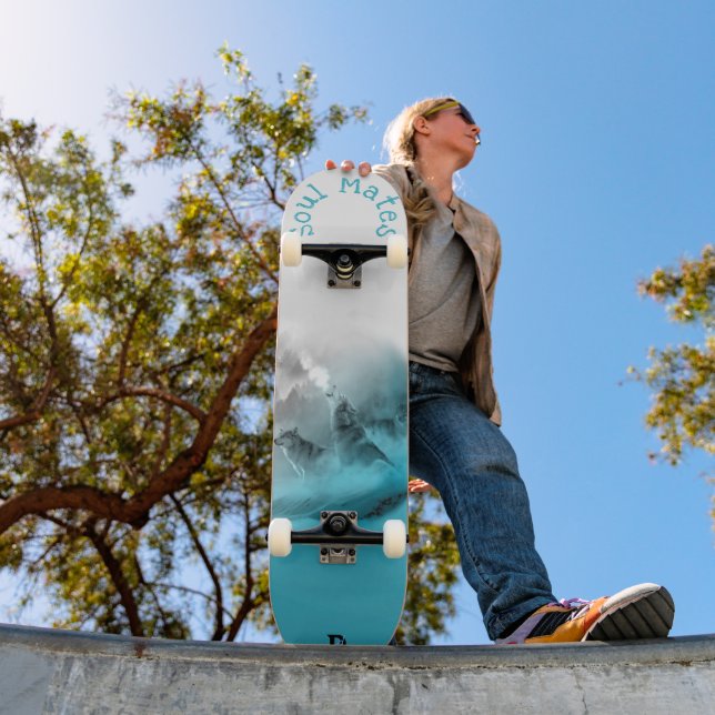 Skate Two Wolves Soul Mates Dd Brand  (Ao ar livre 1)