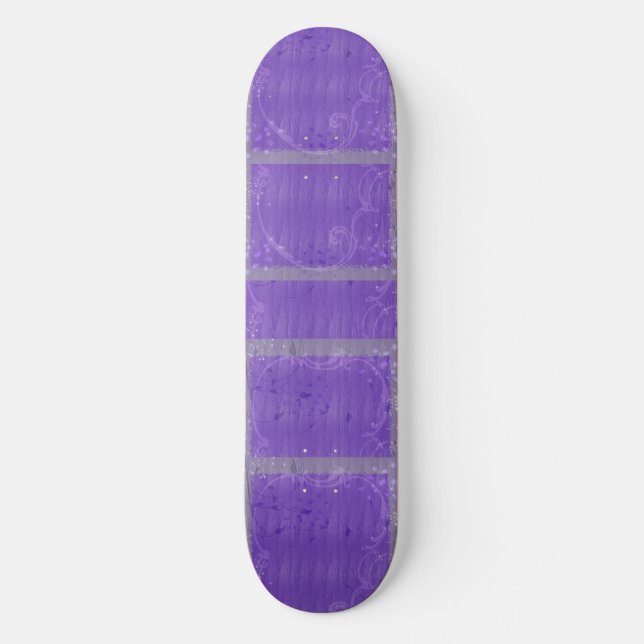 Skate uau roxo. (Frente)
