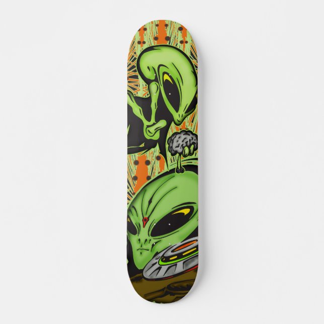 Skate UFO dos pires da alienígena e de vôo (Frente)