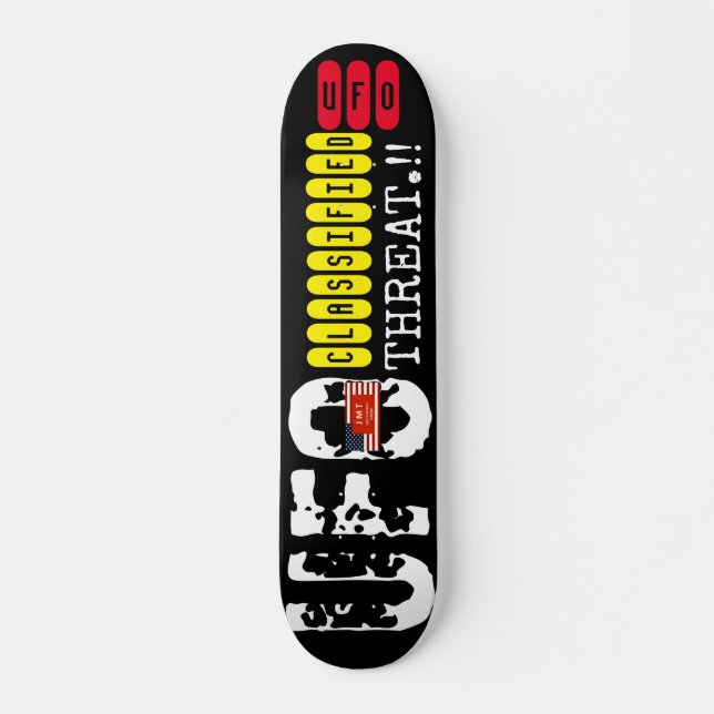 skate UFO JMT SKATEBOARD, deck de 7¾" (Frente)