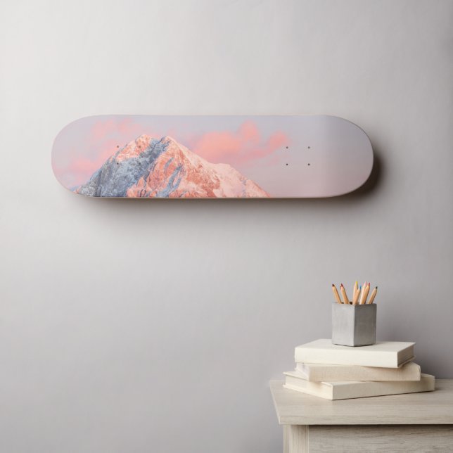 Skate Última luz solar na montanha Storžič, Eslovênia (Arte de parede (Horz))