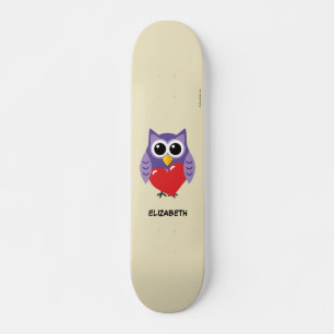Skate Um Amor Coruja Adicione seu nome