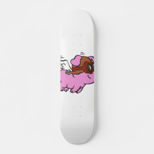 Skate Um desenho animado de porco rosa  escolher cor de 