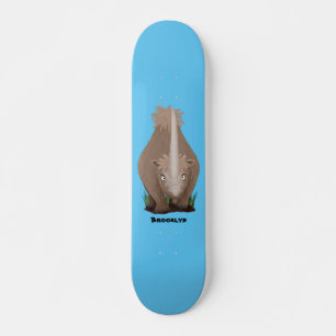 Skate Um desenho animado de Rinoceronte elasmotherium