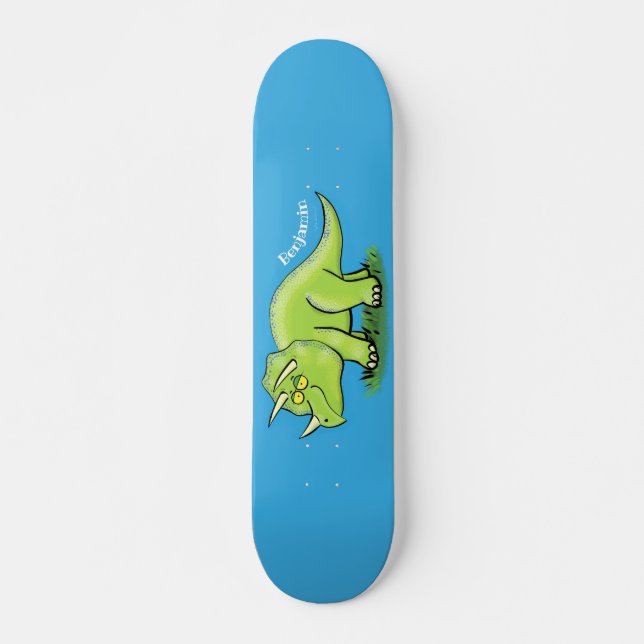 Skate Um desenho animado de triceratops dinossauros, ver (Frente)
