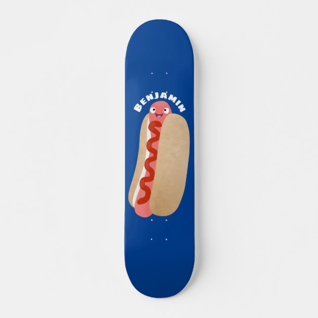 Skate Um desenho animado e engraçado de Weiner (Frente)