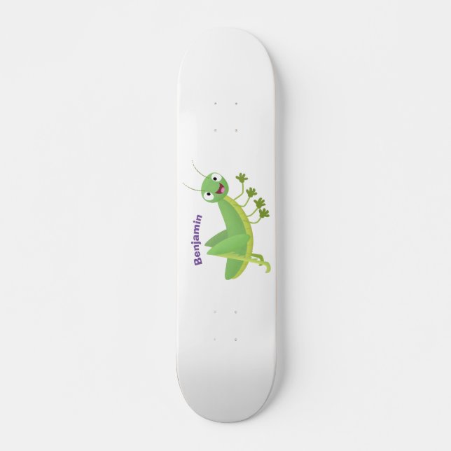 Skate Um desenho animado verde-giro (Frente)