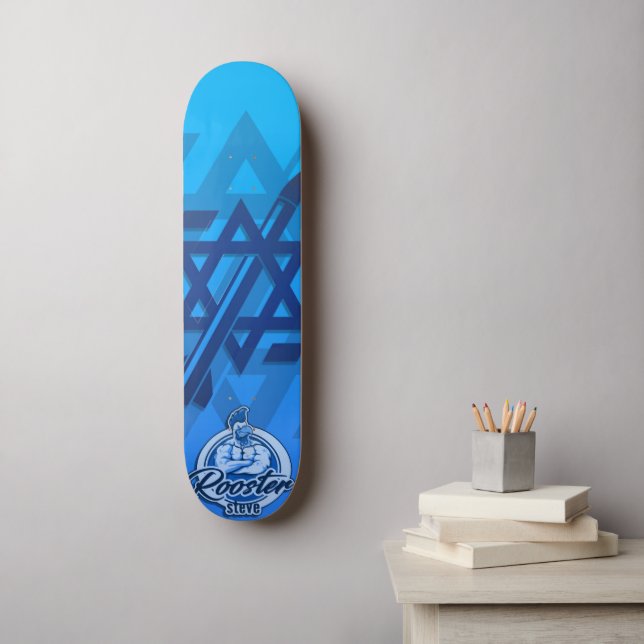 Skate Um galo chamado Steve Olhou sobre a fronteira de G (Arte de parede)