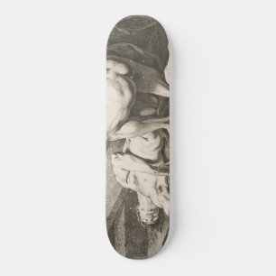 Skate Um homem levanta as pernas de outro homem