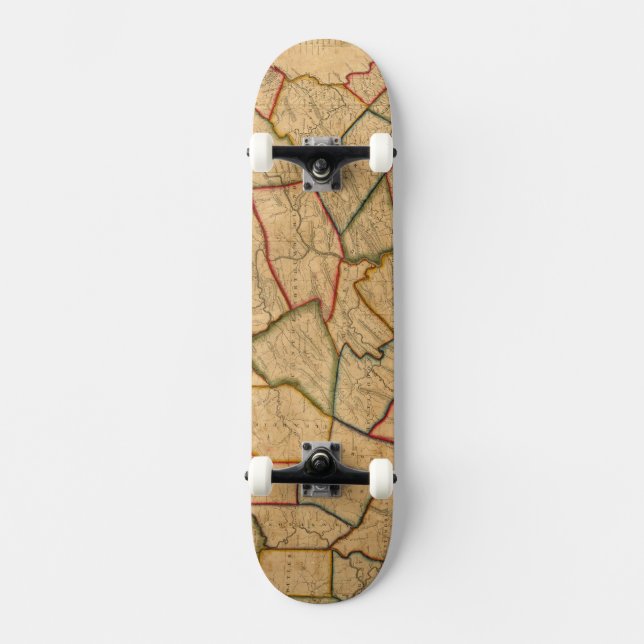 Skate Um mapa do estado de Pensilvânia (Frente)