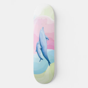 Skate Um mar incrível com golfinhos