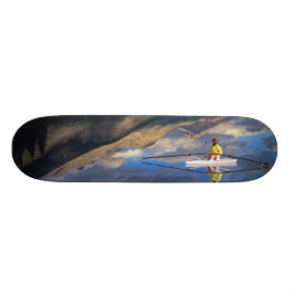 Skate Um remador no Lago Banff no Canadá (MR)