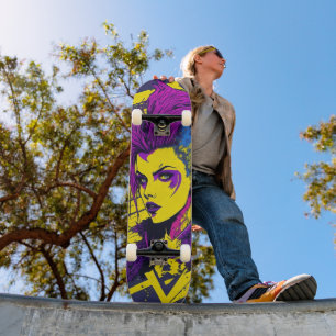 Skate Uma Garota Cyberpunk.