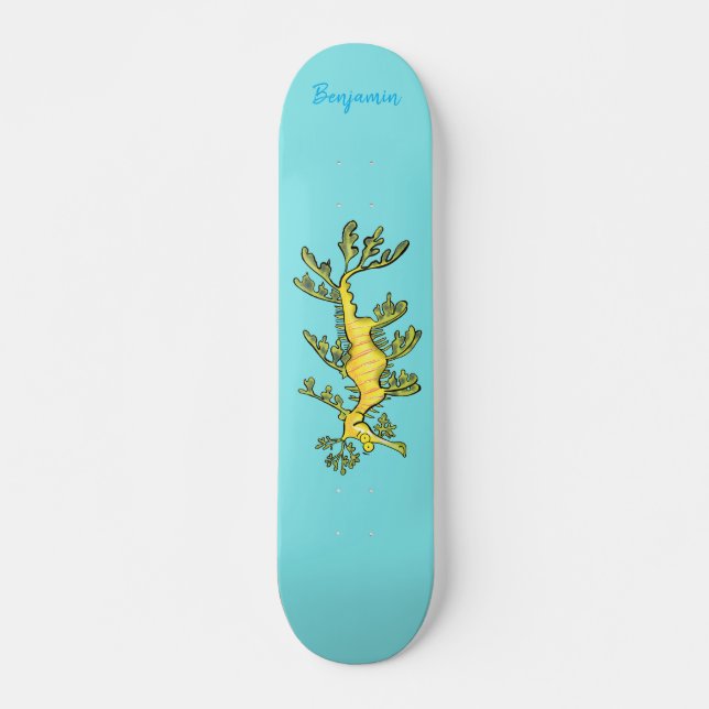 Skate Uma ilustração engraçada e engraçada do desenho do (Frente)
