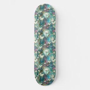 Skate Uma Série de Borboletas Místicas Design 3