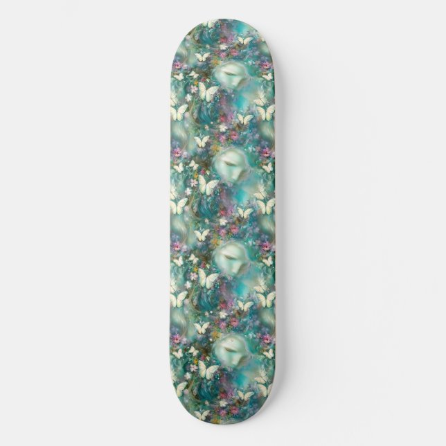 Skate Uma Série de Borboletas Místicas Design 3 (Frente)