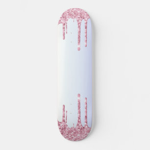 Skate Unicorn Arco-íris Rosa Vibrante Tons Pastel