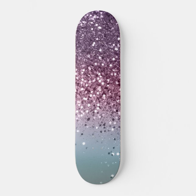 Skate Unicorn Girls Glitter #6 #shiny #pastel (Frente)