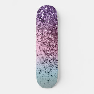 Skate Unicorn Girls Glitter #6c (Faux Glitter) #shiny