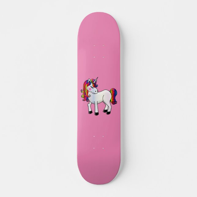 SKATE UNICORN PINK SKATEBOARDS PARA GAROTAS (Frente)