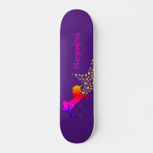 Skate UNICORN Starry Purple personalizado