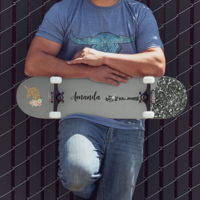 Skate unicórnio da glitter hepática (Ao ar livre 3)