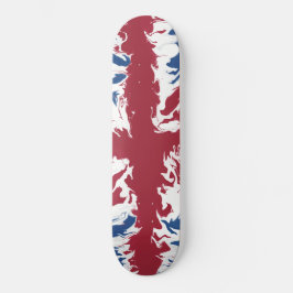 Skate Union Jack Liquid Art