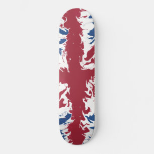 Skate Union Jack Liquid Art