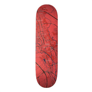 SKATE URBAN RED MARINHO OXFORD UNIVERSITY UK OUTLINE MAP
