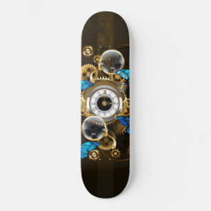 Skate Ursinhas Steampunk e Borboletas Azuis